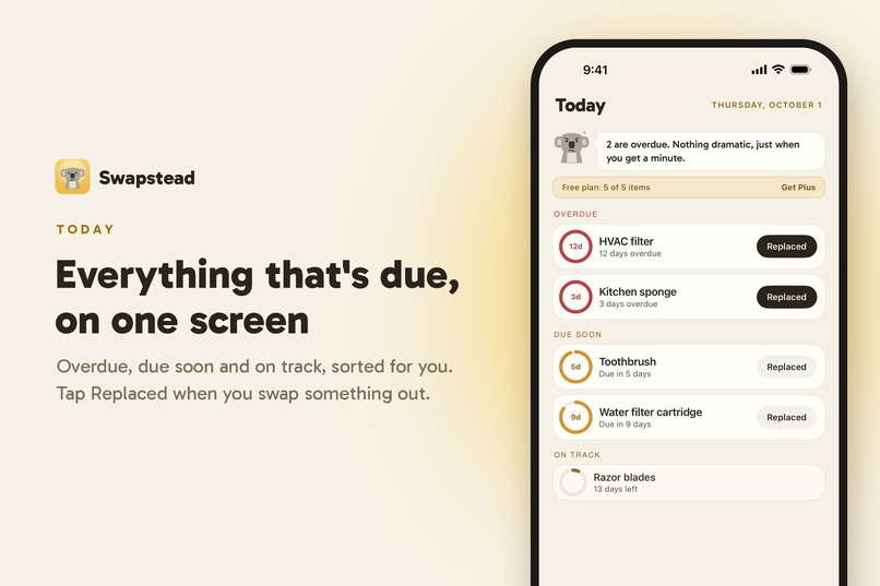 Swapstead: Replacement Tracker – screenshot 3