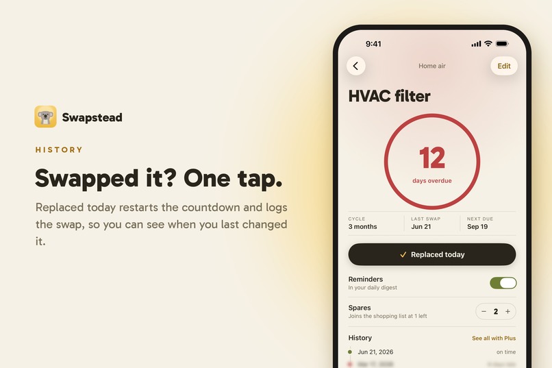 Swapstead: Replacement Tracker – screenshot 7