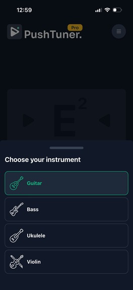 Guitar Tuner: PushTuner – screenshot 1