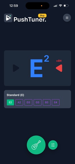 Guitar Tuner: PushTuner – screenshot 2