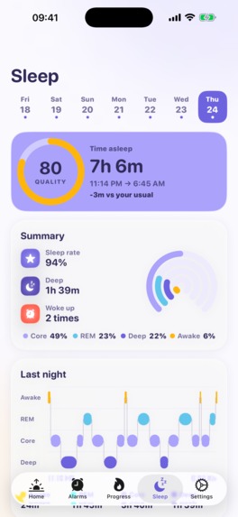 Weky - smart alarm clock for heavy sleepers – screenshot 3