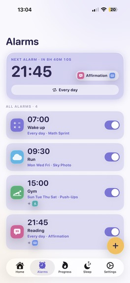 Weky - smart alarm clock for heavy sleepers – screenshot 4