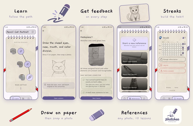 Sketchee: Learn to Draw – screenshot 3