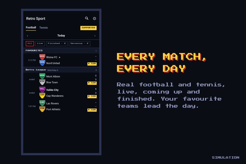 Retro sport – screenshot 2