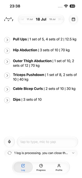 Beau Workout Journal – screenshot 6