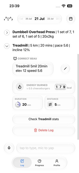 Beau Workout Journal – screenshot 7