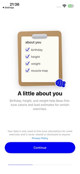 Beau Workout Journal – screenshot 3