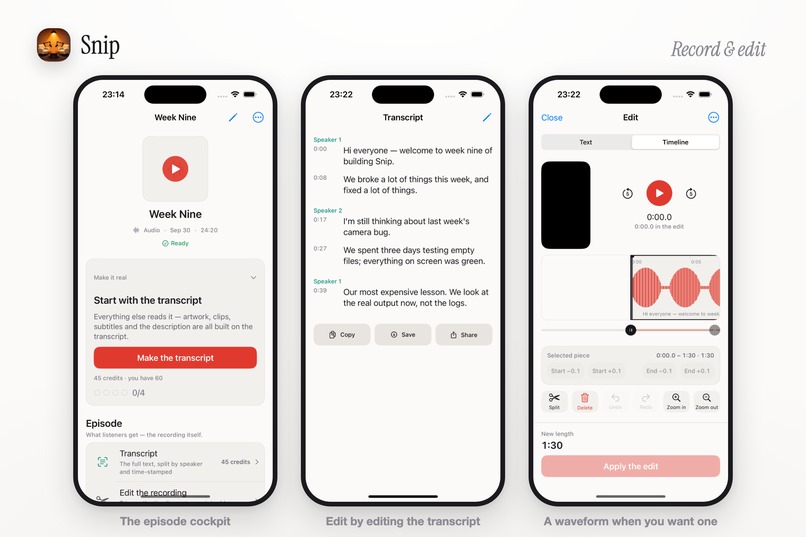 Snip: AI Podcast & Video Maker – screenshot 7