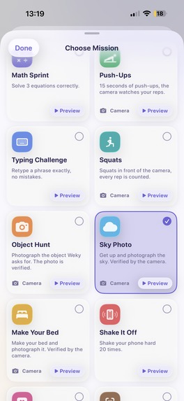 Weky - smart alarm clock for heavy sleepers – screenshot 5