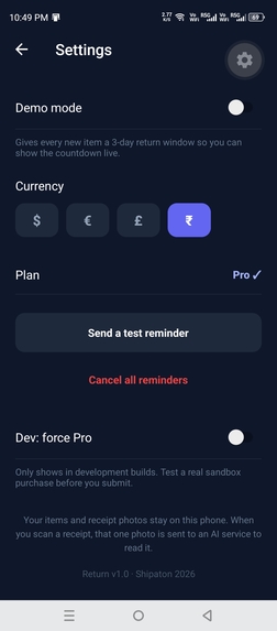 Return – screenshot 6