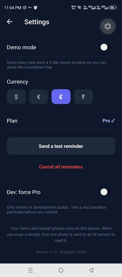 Return – screenshot 7