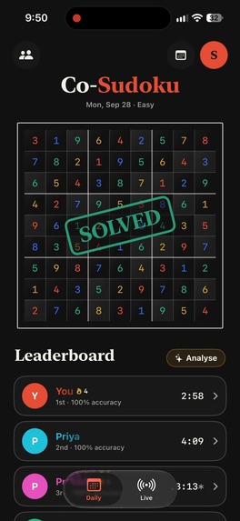 Sudoku Together: Co-Sudoku – screenshot 4