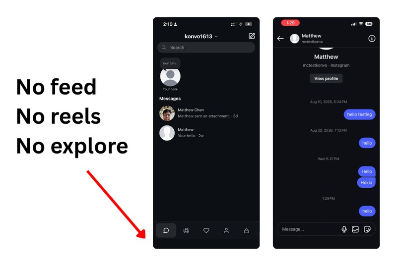 Konvo: DM's Only – screenshot 2
