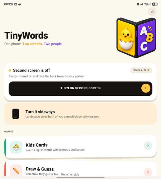 TinyWords – screenshot 1