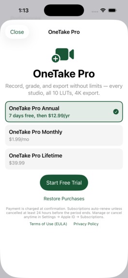 OneTake – screenshot 9