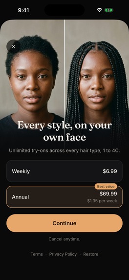 Hairstyle Try-On – screenshot 5