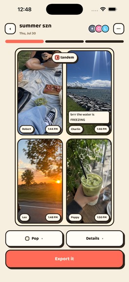 tandem: vlog together – screenshot 4