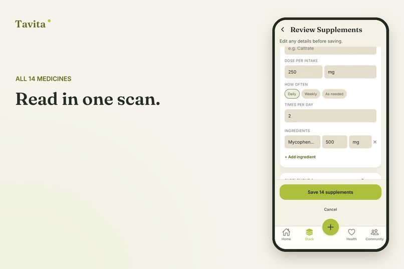 Tavita: Drug Interaction Checker & Med Tracker – screenshot 2