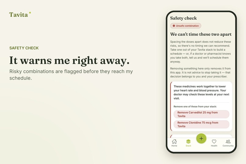 Tavita: Drug Interaction Checker & Med Tracker – screenshot 3