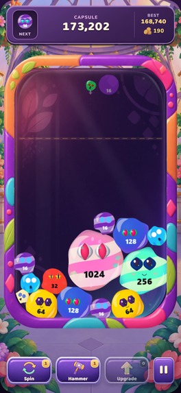 THROWFACE: 2048 Merge Drop – screenshot 1