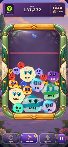 THROWFACE: 2048 Merge Drop – screenshot 2