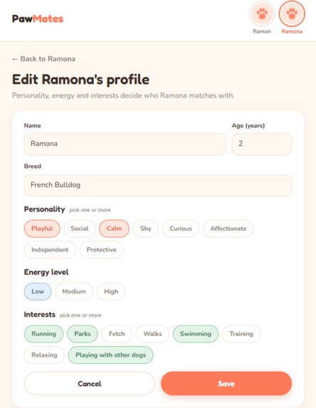 PawMates – screenshot 3