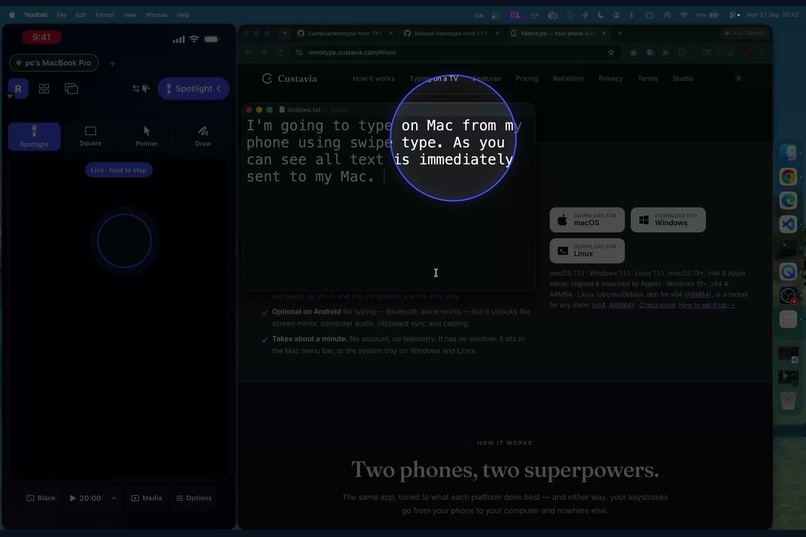 Remotype – screenshot 1