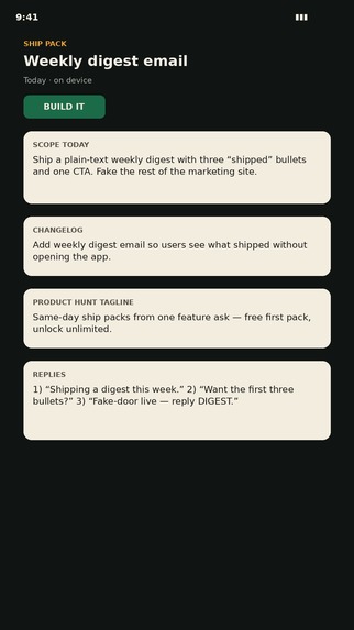 Ship Pack Notes – screenshot 3
