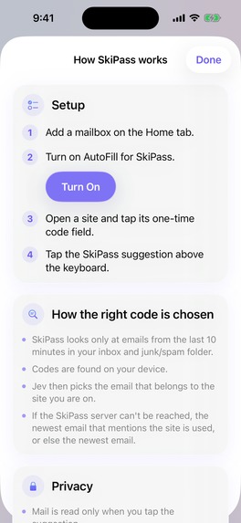 SkiPass – screenshot 2