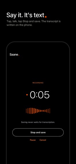 Saane Voice Notes – screenshot 1
