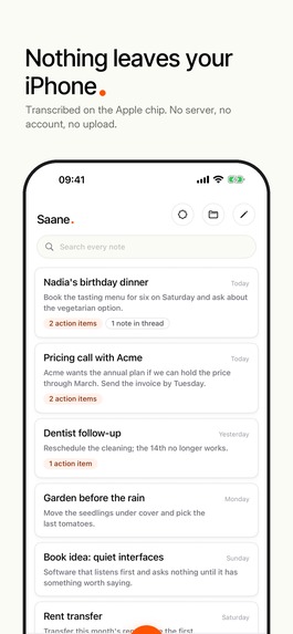Saane Voice Notes – screenshot 2