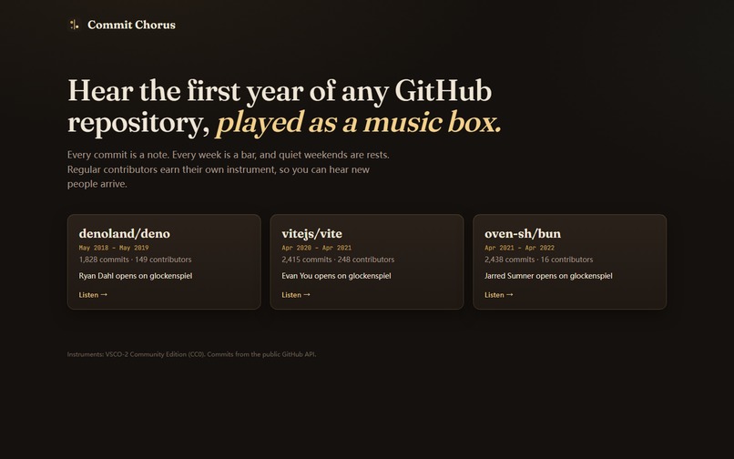 Commit Chorus – screenshot 1