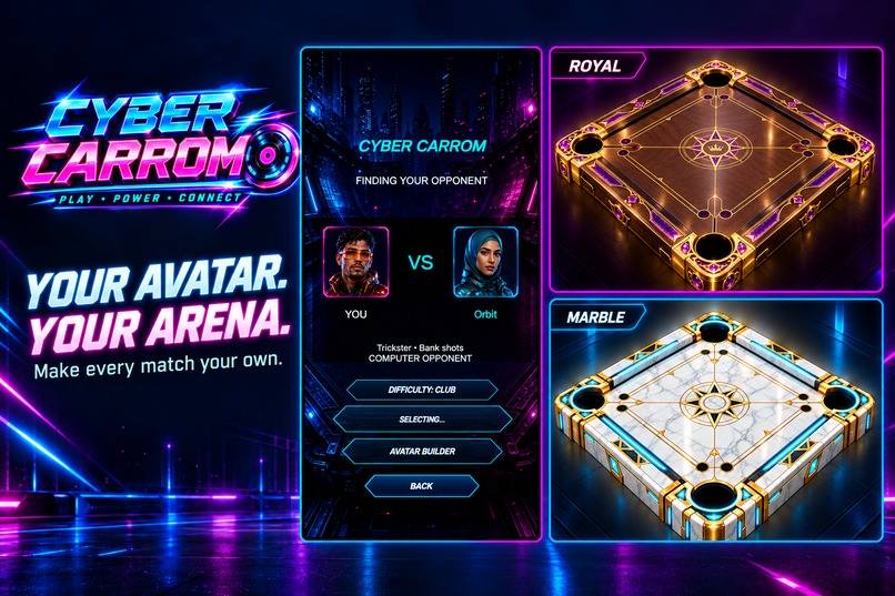 Cyber Carrom – screenshot 3