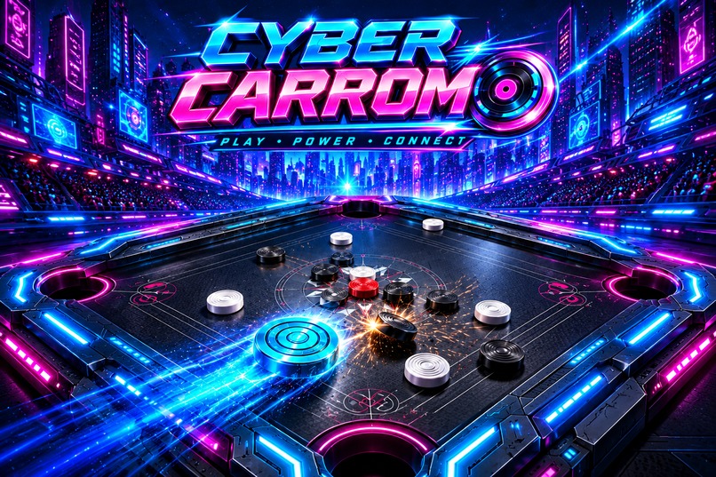 Cyber Carrom – screenshot 1