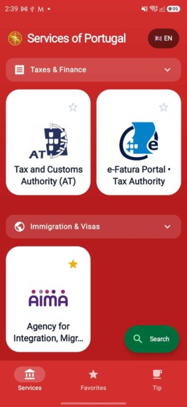 Portugal Government Services Navigator – screenshot 3