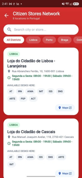 Portugal Government Services Navigator – screenshot 9