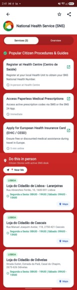 Portugal Government Services Navigator – screenshot 6