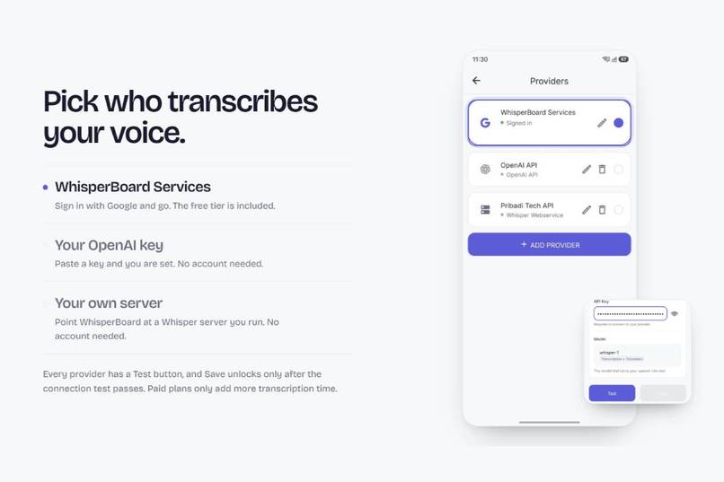 WhisperBoard: Voice-First Keyboard for Android – screenshot 3