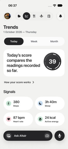 Altair: The AI Agent for Your Health – screenshot 4