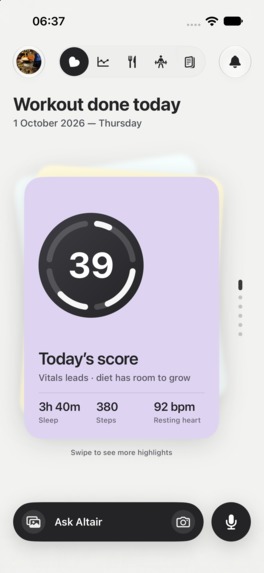 Altair: The AI Agent for Your Health – screenshot 2