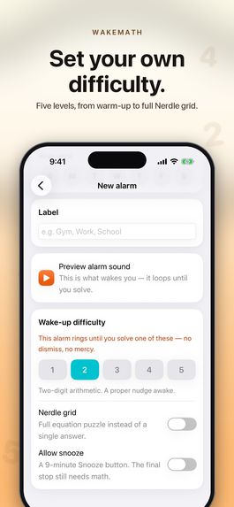 Wake Math-MathAlarm. – screenshot 3