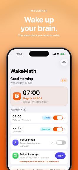 Wake Math-MathAlarm. – screenshot 5