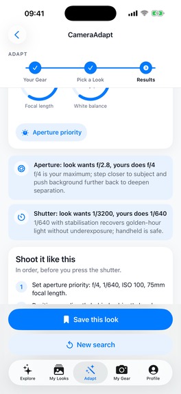 CameraAdapt: Copy Any Photo – screenshot 2