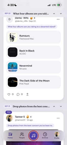 MixTape: Daily Music Q&A – screenshot 2