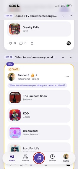 MixTape: Daily Music Q&A – screenshot 3
