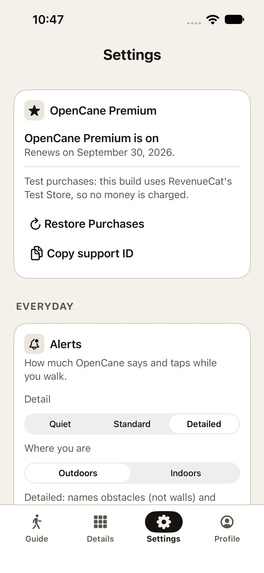 OpenCane – screenshot 6