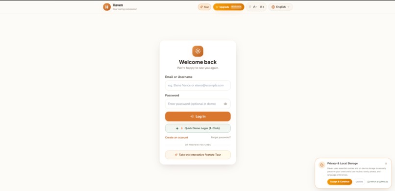 Haven - Assistive Memory Companion – screenshot 1
