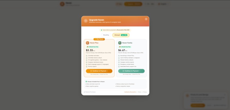 Haven - Assistive Memory Companion – screenshot 2