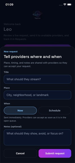 TapLive – screenshot 3