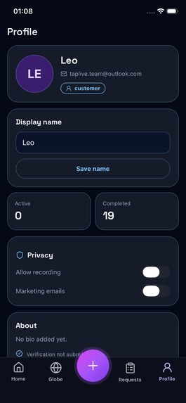 TapLive – screenshot 14
